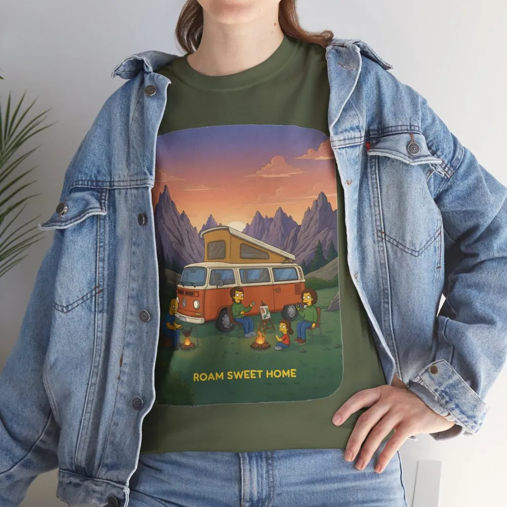 2905329462317741081_2048.jpeg Unisex Heavy Cotton Tee — "Roam Sweet Home" Design Sitcom-Line