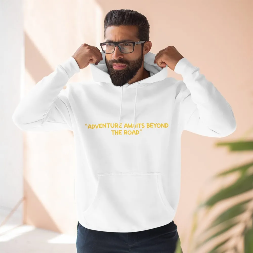 291644155493871492_2048.jpeg Three-Panel Fleece Hoodie - "Adventure Awaits Beyond The Road" Design Sitcom-Line