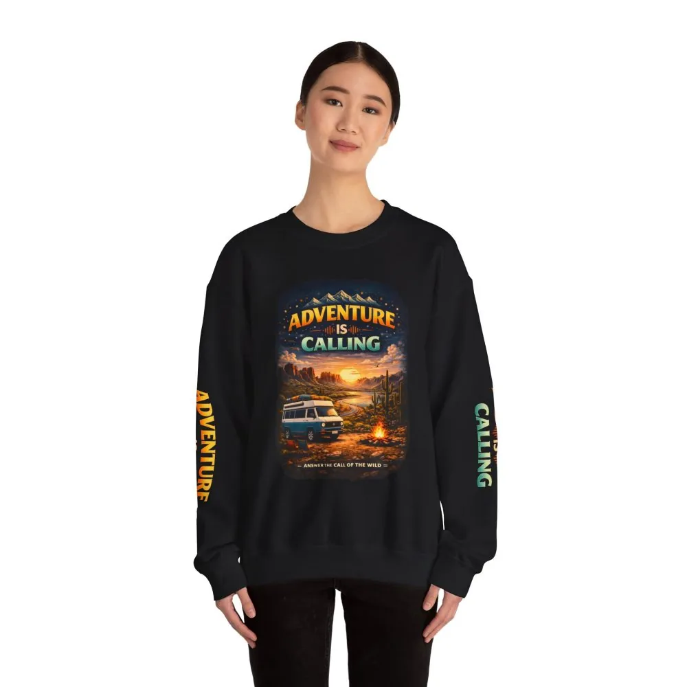 2938511169999378053_2048.jpeg Unisex Heavy Blend™ Crewneck Sweatshirt — "Adventure Is Calling" Design Scenic-Line