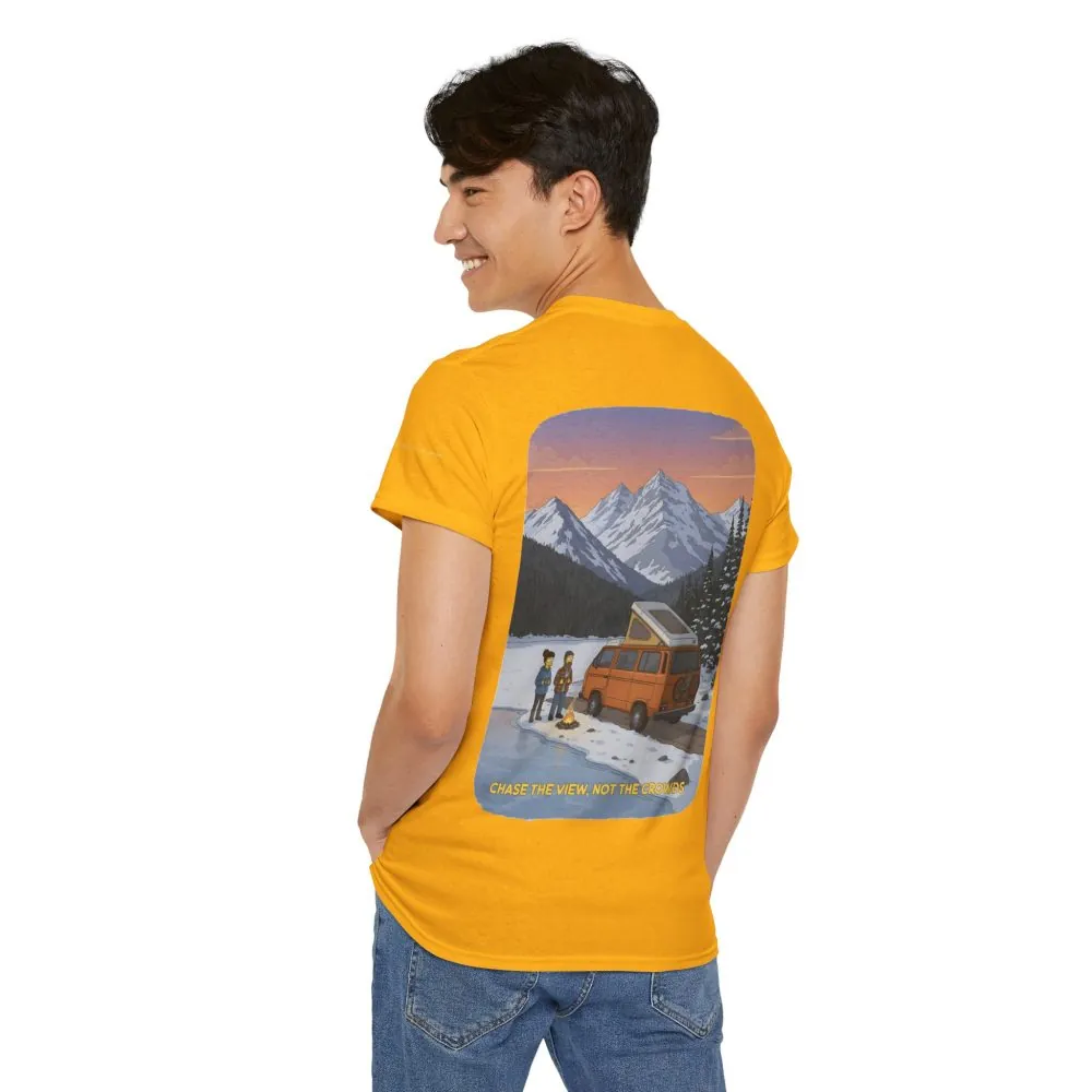 2944168385354276631_2048.jpeg Unisex Heavy Cotton Tee — "Chase The Views-Not The Crowds" Design Sitcom-Line