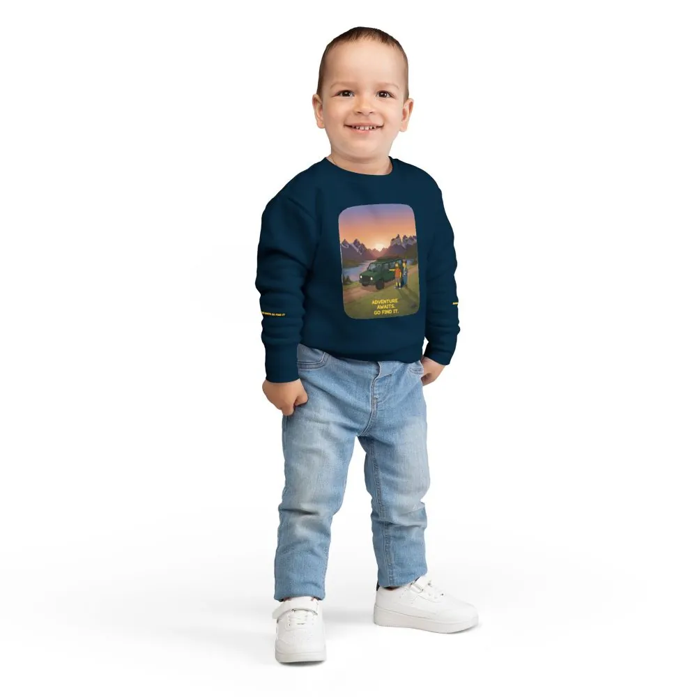 301244951618949620_2048.jpeg Toddler Sweatshirt - "Adventure Awaits-Go Find It" (Design Sitcom-Line)