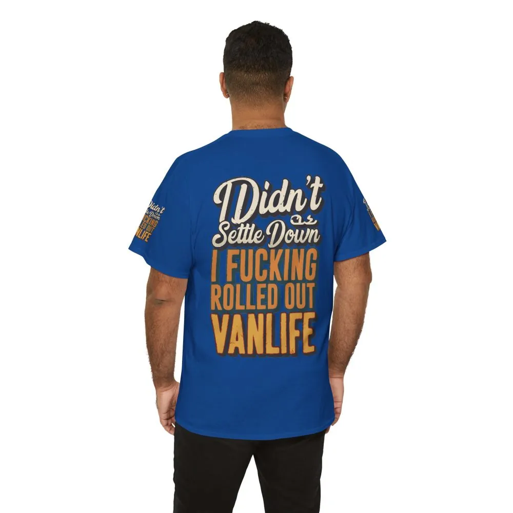 Unisex Heavy Cotton Tee — "Dind´t Settle Down" Design F**K-Line
