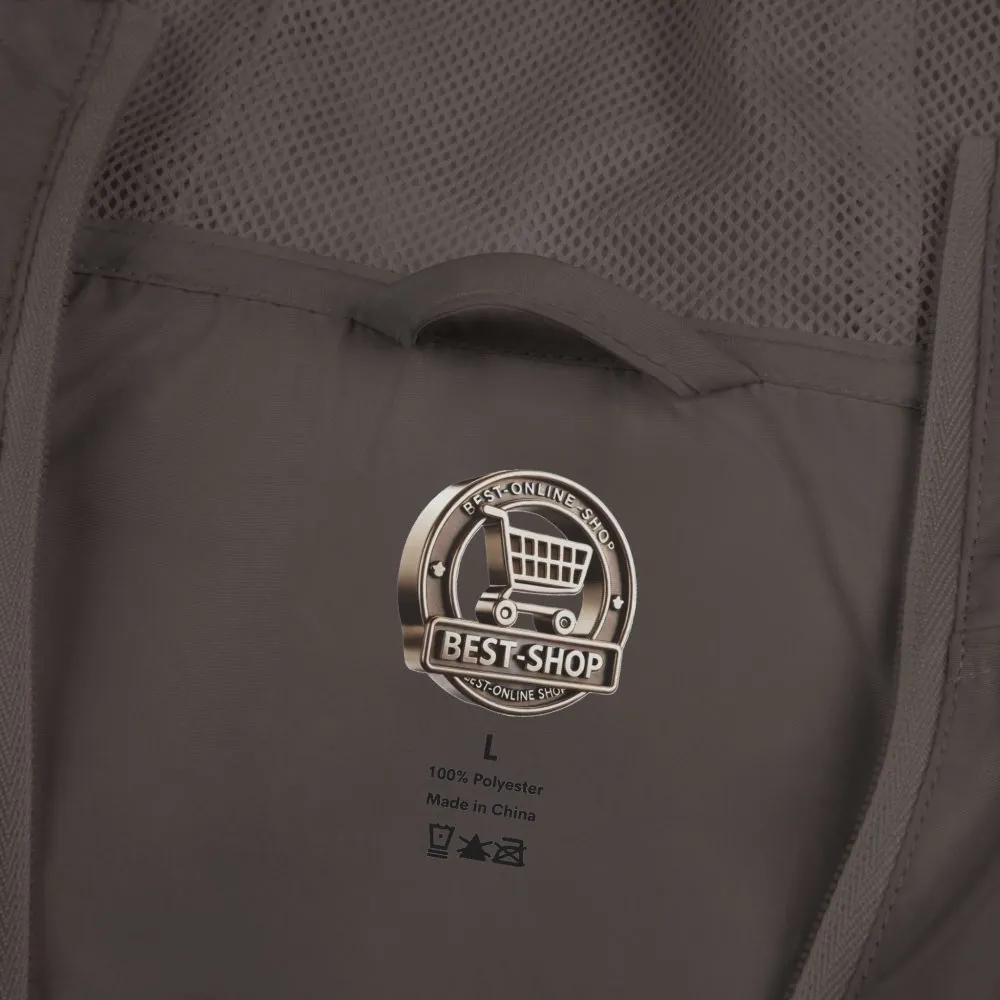 3022766687358828527_2048.jpeg Unisex Full-Zip Windbreaker Jacket — "Take The Scenic Route" (Design "Minimal-Line")