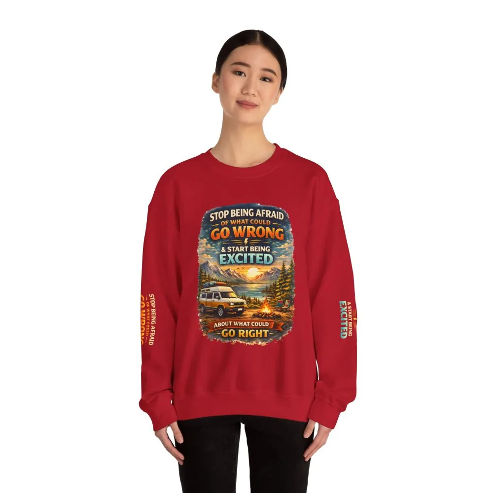 3030870982016299328_2048.jpeg Unisex Heavy Blend™ Crewneck Sweatshirt — "Stop Being Afraid Of What Could Go Wrong" Design Scenic-Line