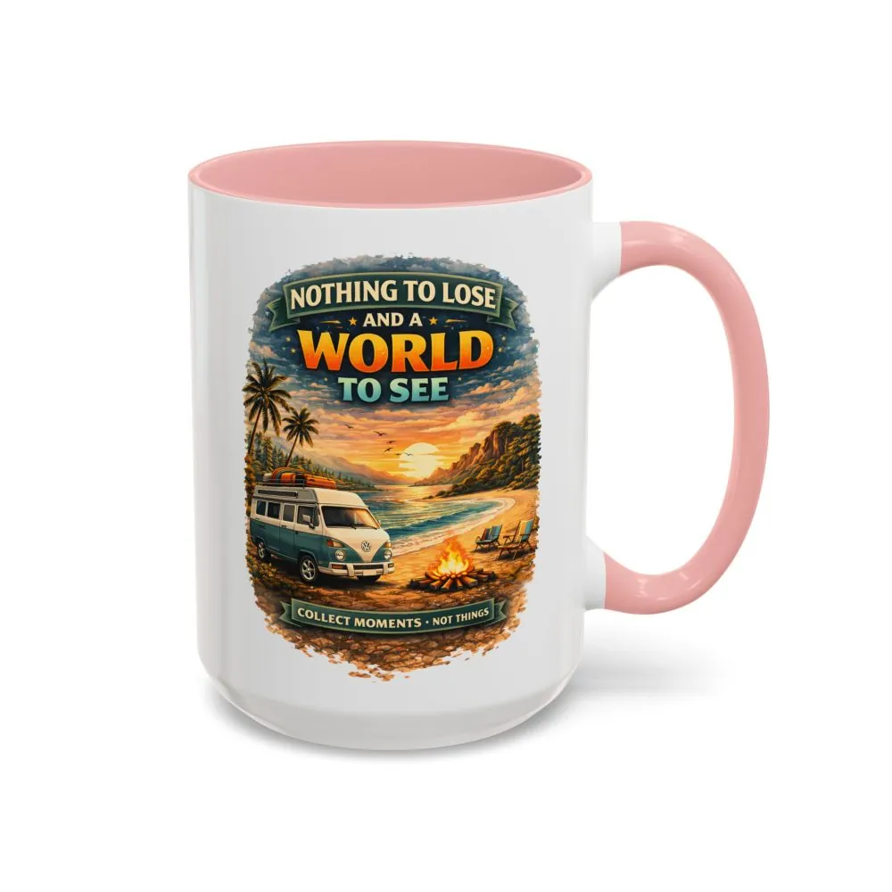 Accent Coffee Mug (11, 15oz) — "Nothing To Lose" Design Scenic-Line