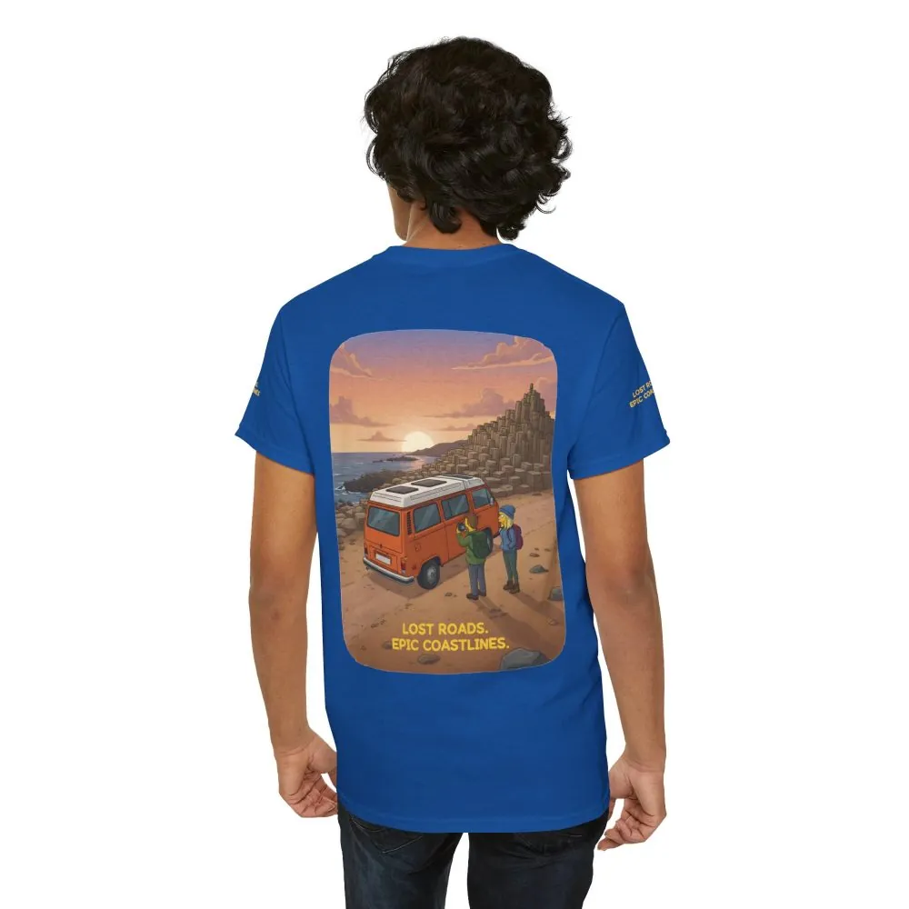 3084820408008354046_2048.jpeg Unisex Heavy Cotton Tee — "Lost Roads Epic Coastlines" Design Sitcom-Line