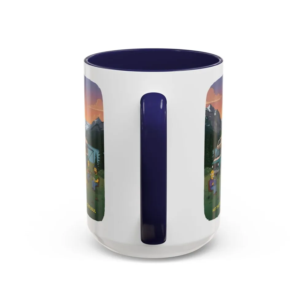 3086409493646501661_2048.jpeg Accent Coffee Mug (11, 15oz) — "Hit The Road-Find Your Soul" Design Sitcom-Line