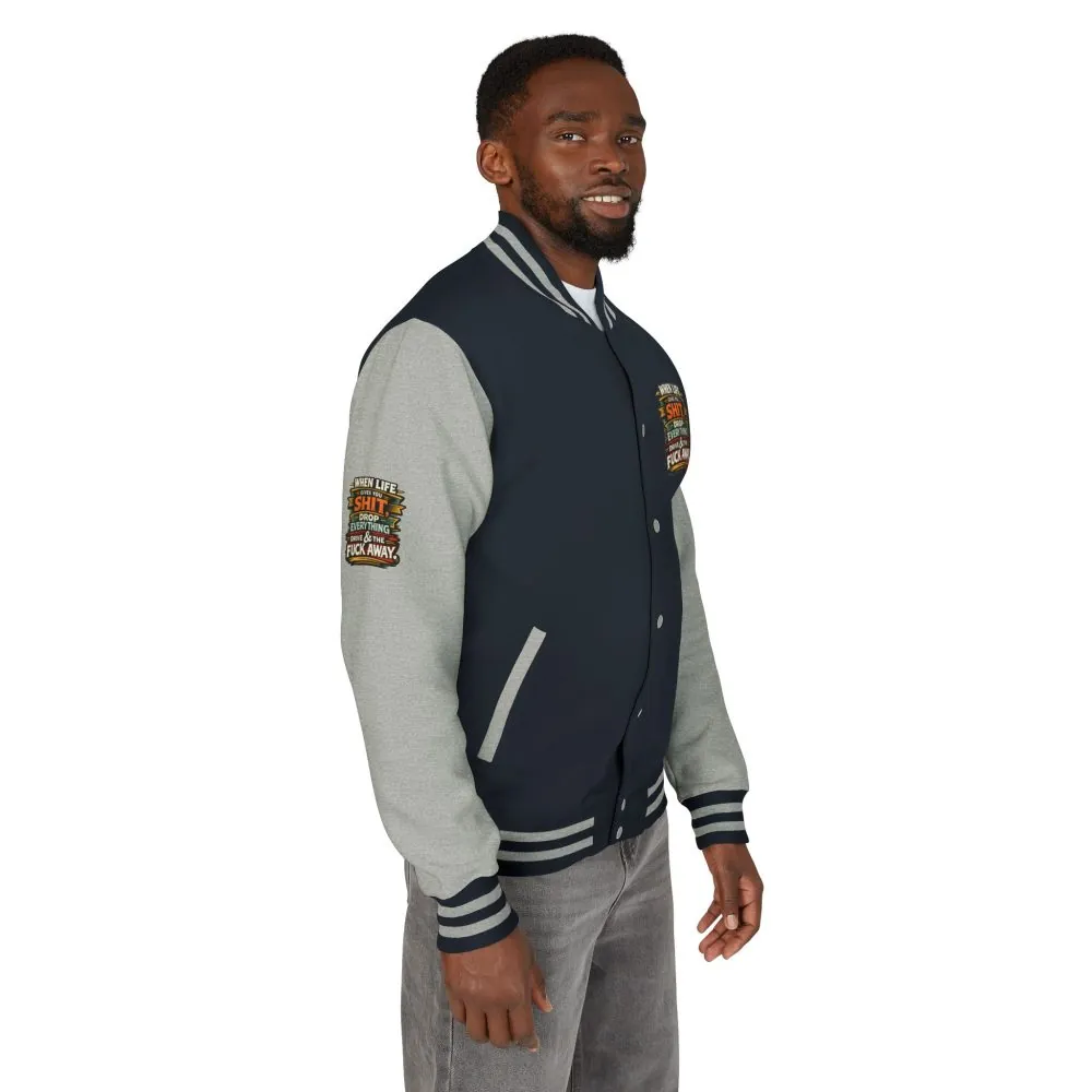 3119795246216487123_2048.jpeg Unisex Heavyweight Letterman Jacket — "When Live Gives You Shit" Design F**K-Line