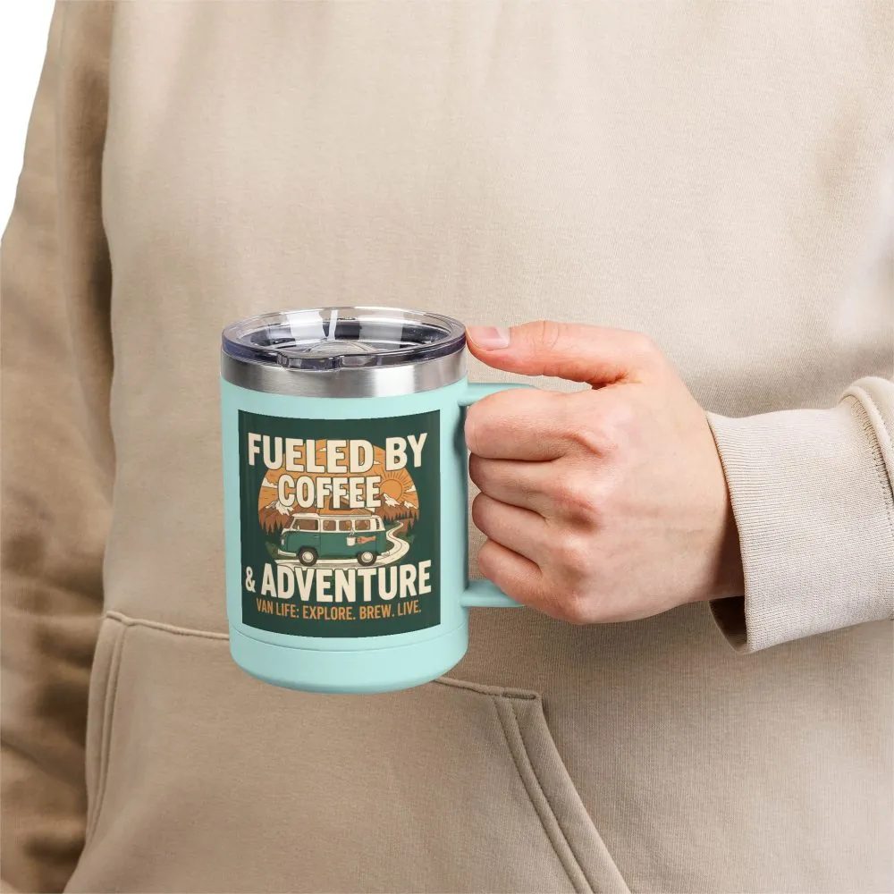3123200782190040119_2048.jpeg Coffee Mug Tumbler, 15oz — "Fueled by Coffee & Adventure"