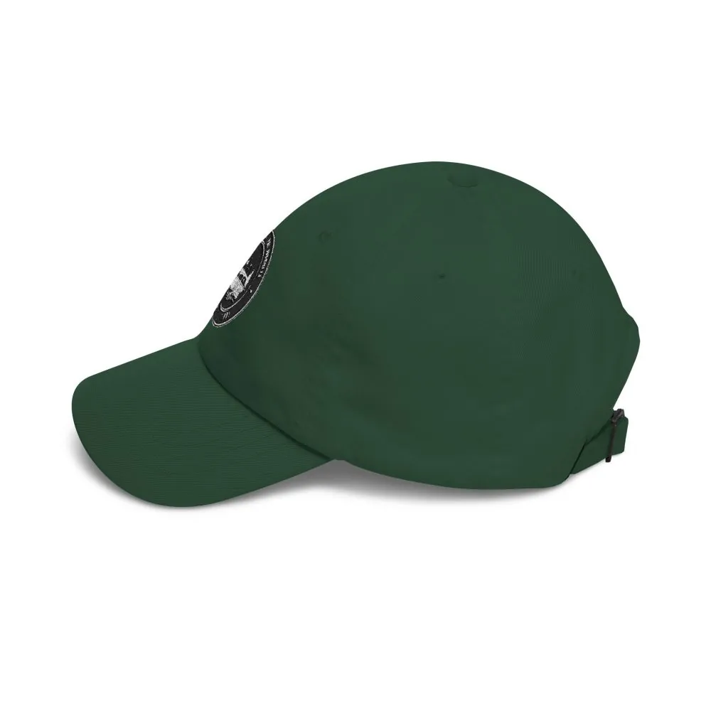 Dad Cap - "ROAD WHERE MADE FOR JOURNEYS-NOT DESTINATIONS" Vintage National Park Stamp Hat