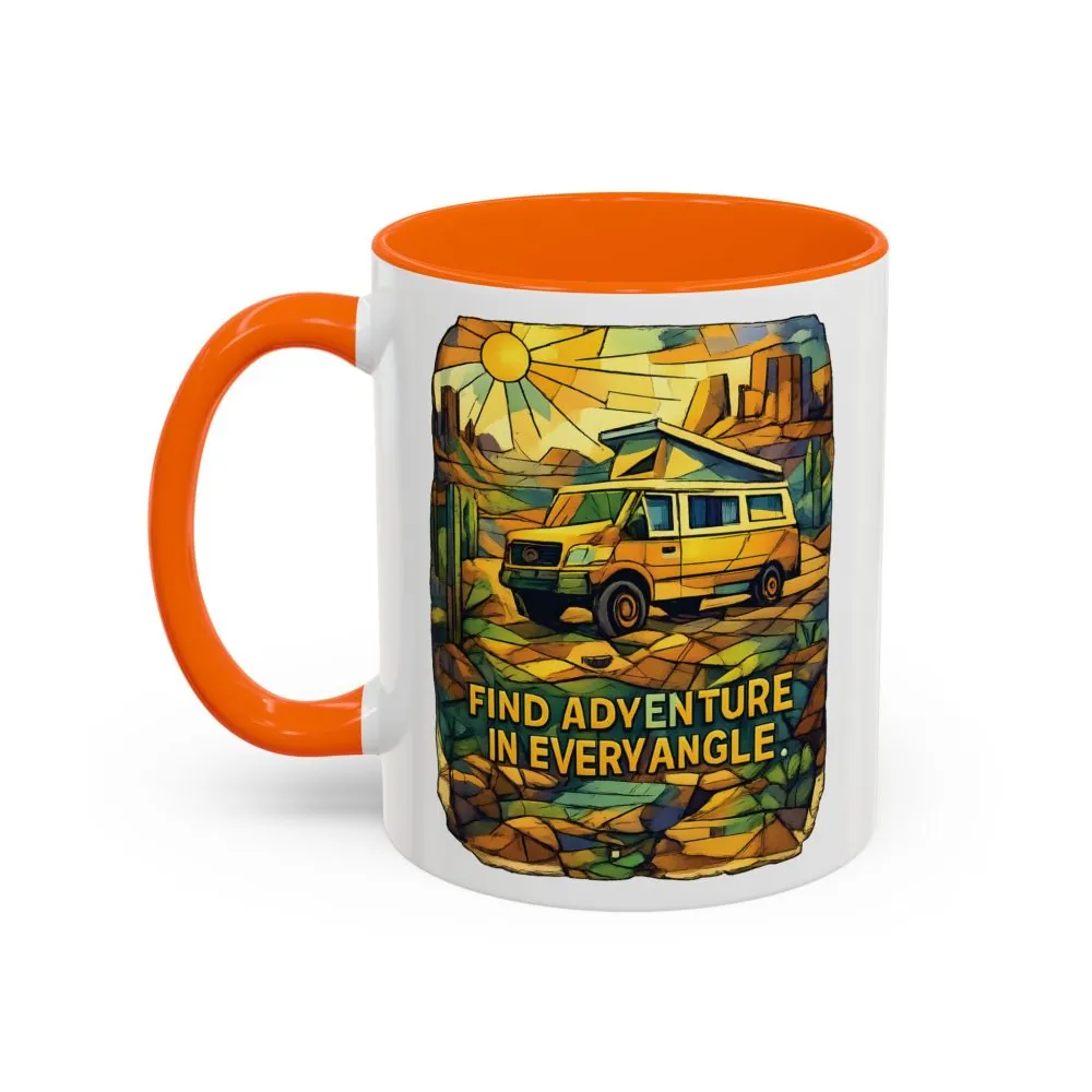 3135486758099818519_2048.jpeg Accent Coffee Mug (11, 15oz) — "Find Adventure In Every Corner" Design Cubic-Line