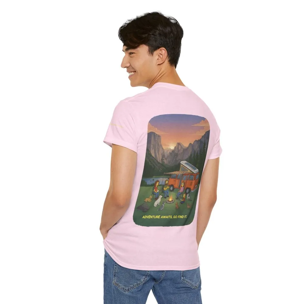 3144621379762841655_2048.jpeg Unisex Heavy Cotton Tee — "Adventure Awaits-Go Find It" Design Sitcom-Line