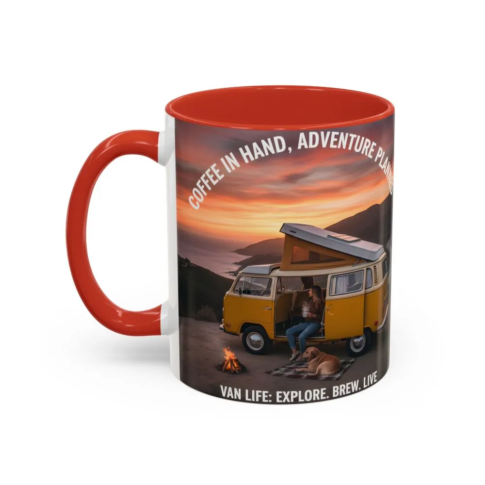 3152907275869964889_2048.jpeg Accent Coffee Mug (11, 15oz) - "Coffee in Hand, Adventure Planned"