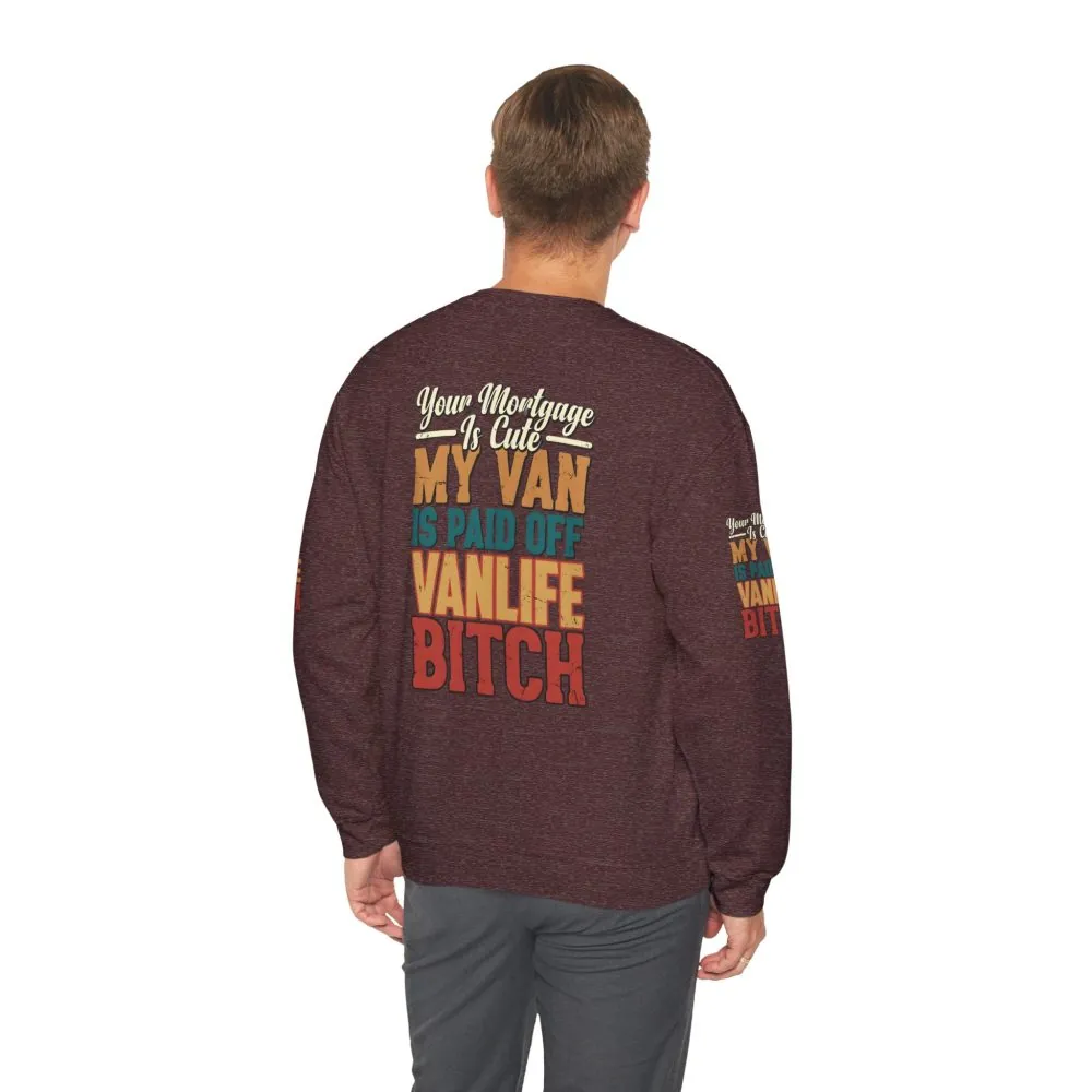 3191487365259295311_2048.jpeg Unisex Heavy Blend™ Crewneck Sweatshirt — "Your Mortgage Is Cute" Design F**K-Line