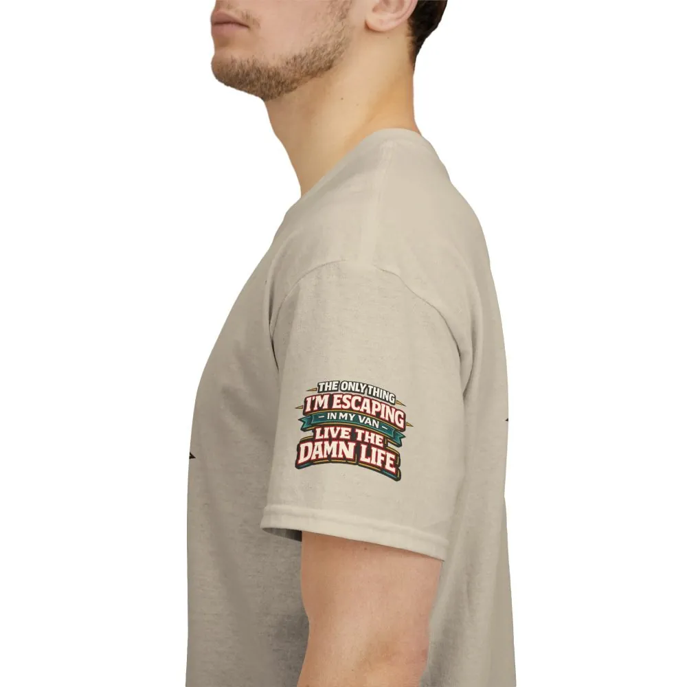 3198725911481352783_2048.jpeg Unisex Heavy Cotton Tee — "The Only Thing I´m Escaping" Design F**K-Line
