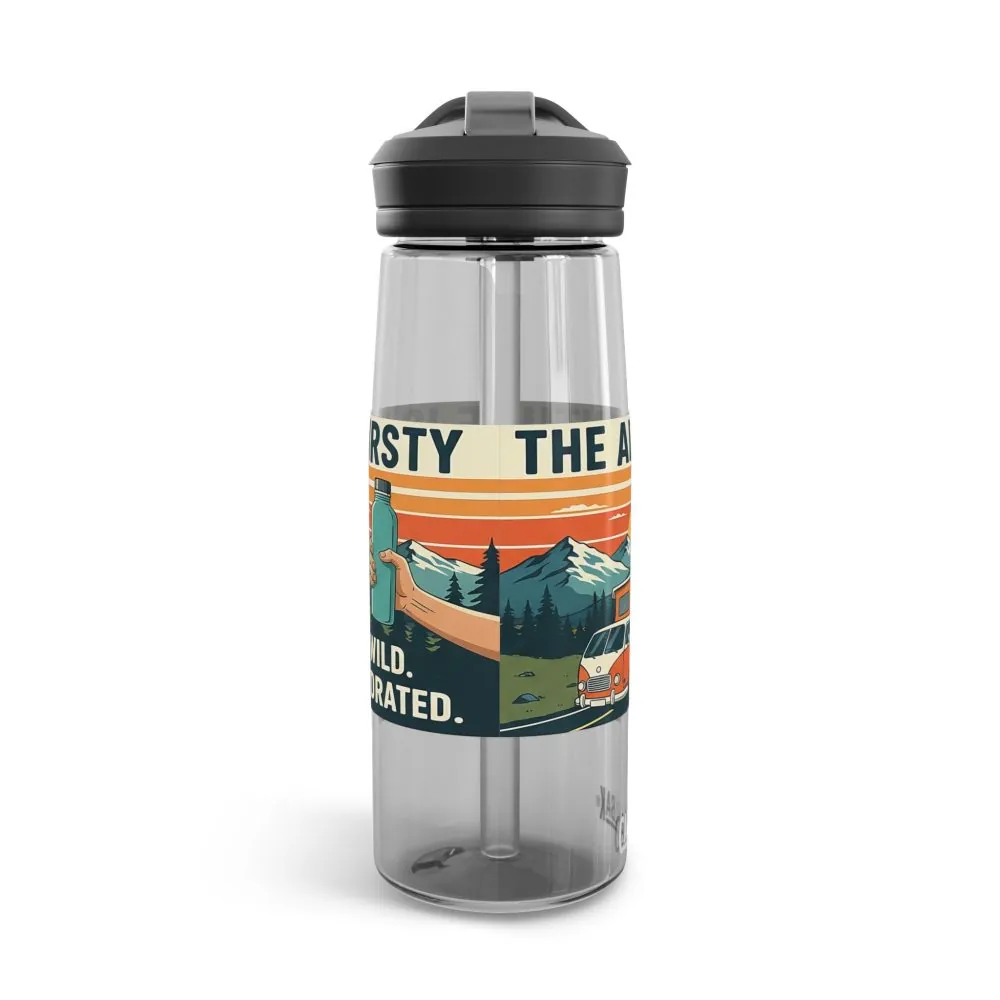 3206042679529484195_2048.jpeg Water Bottle — 20/25oz CamelBak Eddy® | "Adventure Is Out There " Retro Mountain & Van Camping Design