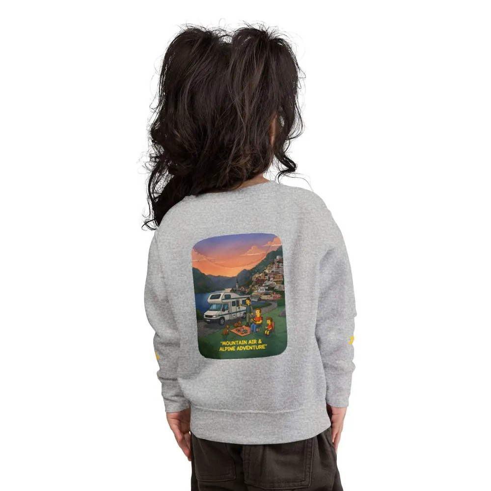 Toddler Sweatshirt - "Mountain Air-Alpine Adventure" (Design Sitcom-Line)