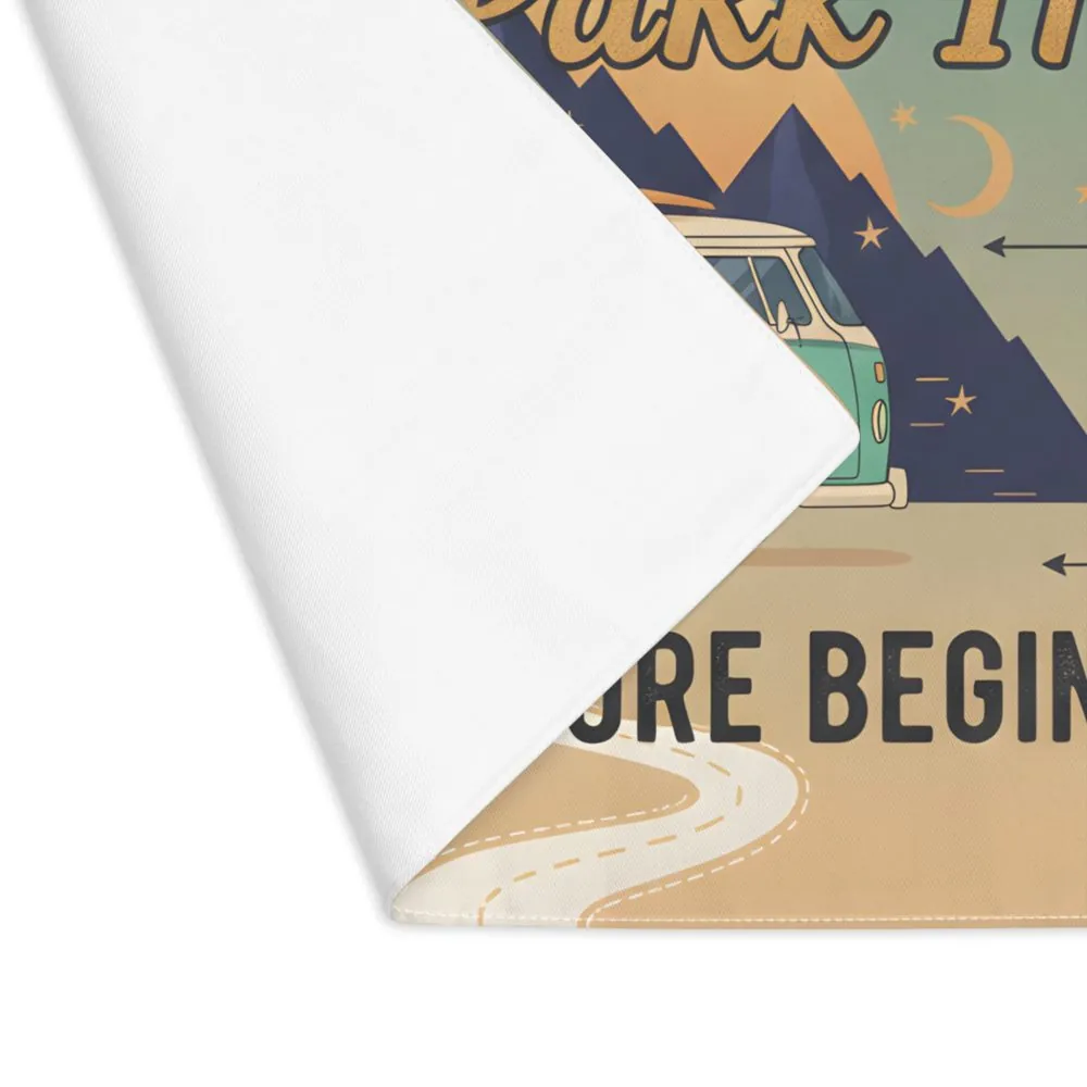 Vanlife Placemat — "Home Is Where You Park It and Adventure Begins"