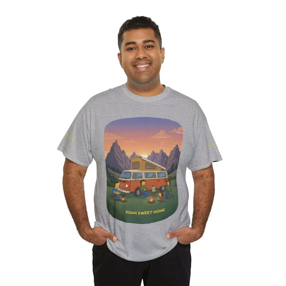 3235879990300740469_2048.jpeg Unisex Heavy Cotton Tee — "Roam Sweet Home" Design Sitcom-Line