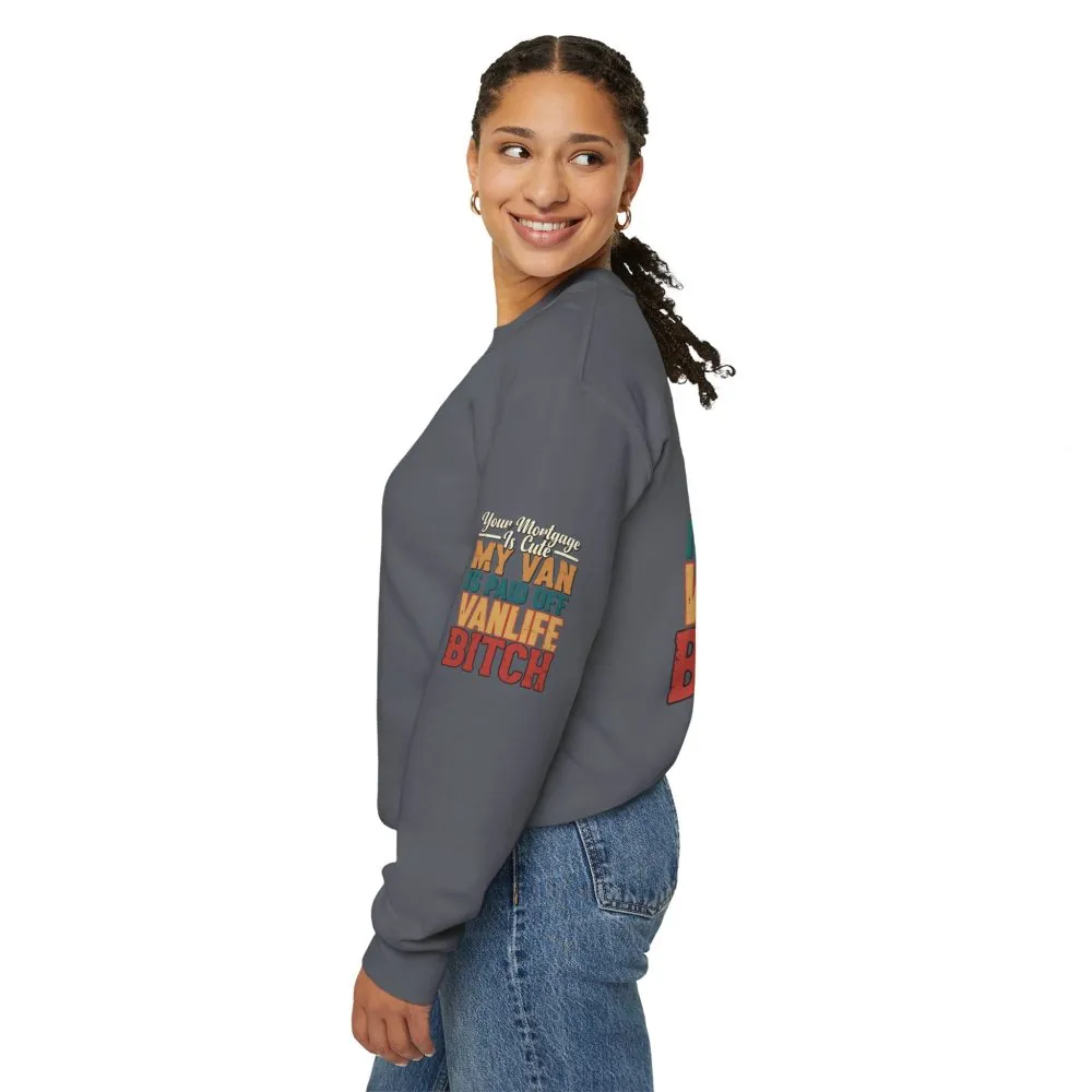 3240432136167205582_2048.jpeg Unisex Heavy Blend™ Crewneck Sweatshirt — "Your Mortgage Is Cute" Design F**K-Line