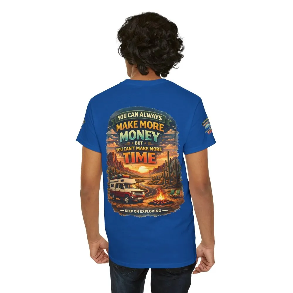 3245548214366128505_2048.jpeg Unisex Heavy Cotton Tee — "You Can Always Make More Money" Design Scenic-Line
