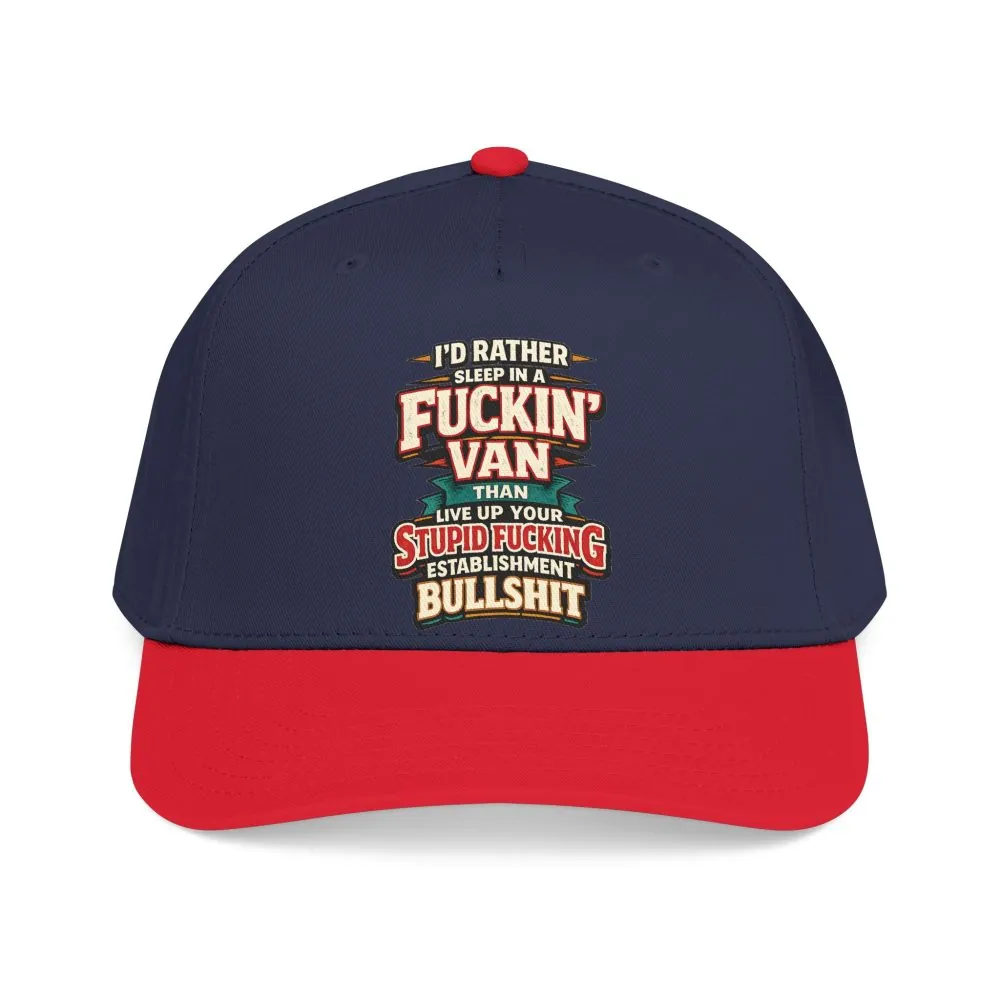 3267137052550604978_2048.jpeg Baseball Cap - "I´d Rather Sleep in A Fucking Van" Design F**K-Line