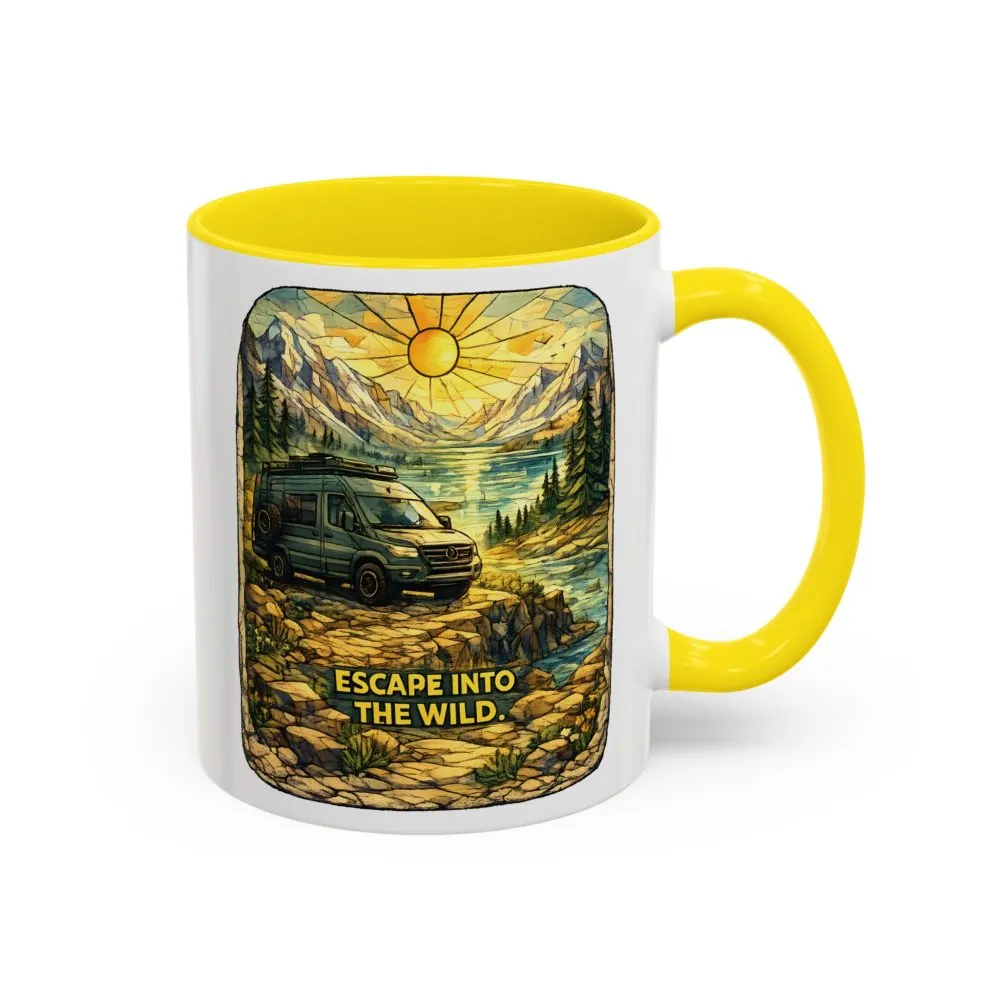 327170705503639419_2048.jpeg Accent Coffee Mug (11, 15oz) — "Escape Into The Wild" Design Cubic-Line