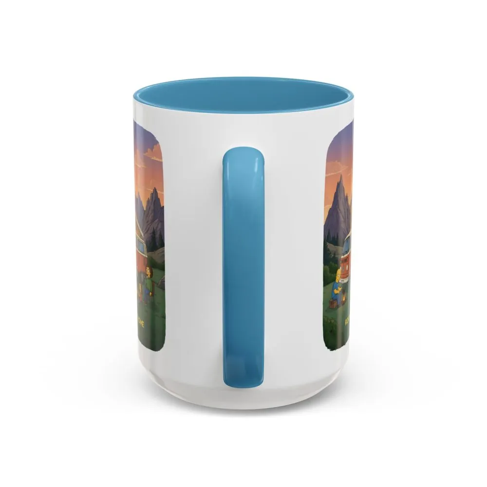 Accent Coffee Mug (11, 15oz) — "Roam Sweet Home" Design Sitcom-Line