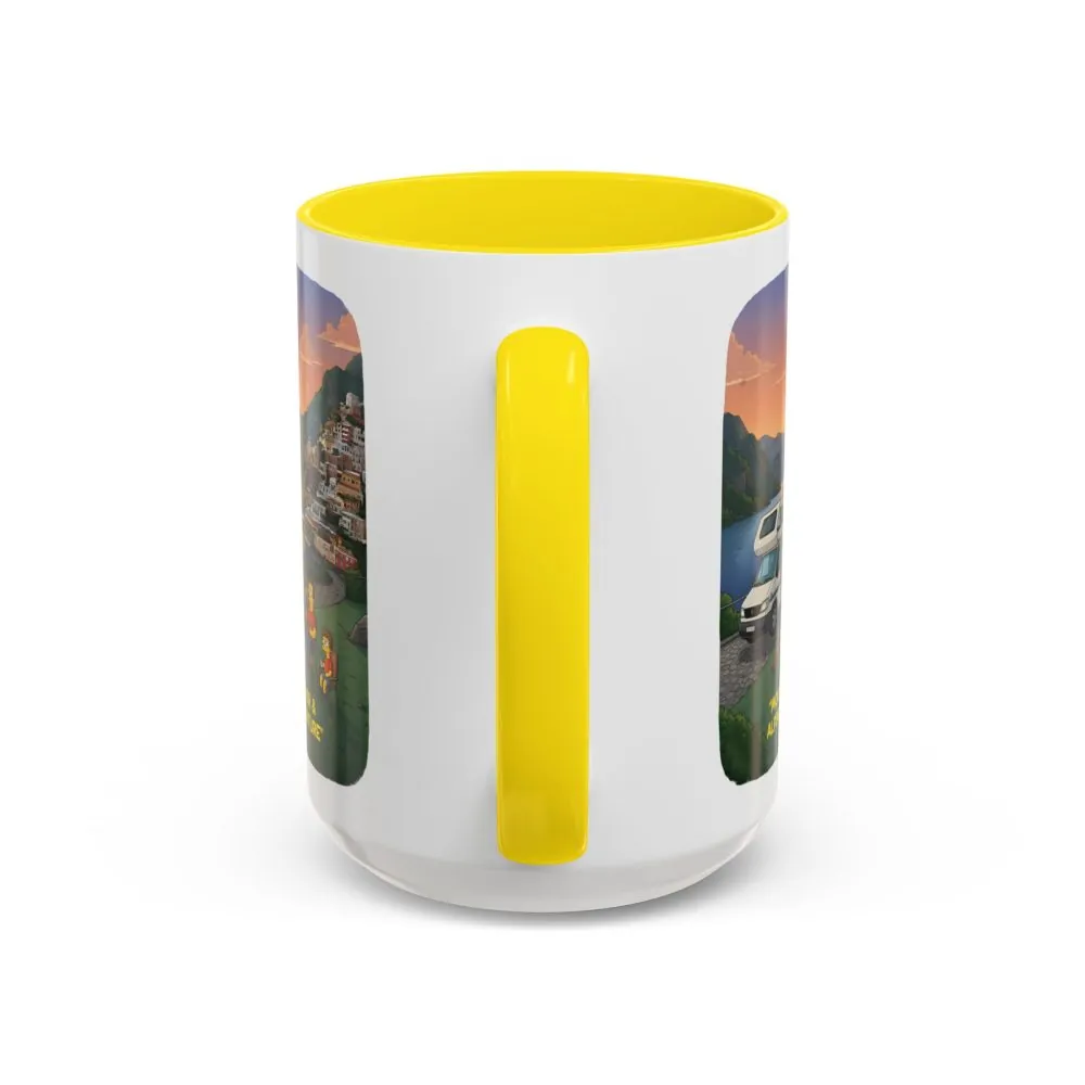 Accent Coffee Mug (11, 15oz) — "Mountain Air-Alpine Adventure" Design Sitcom-Line