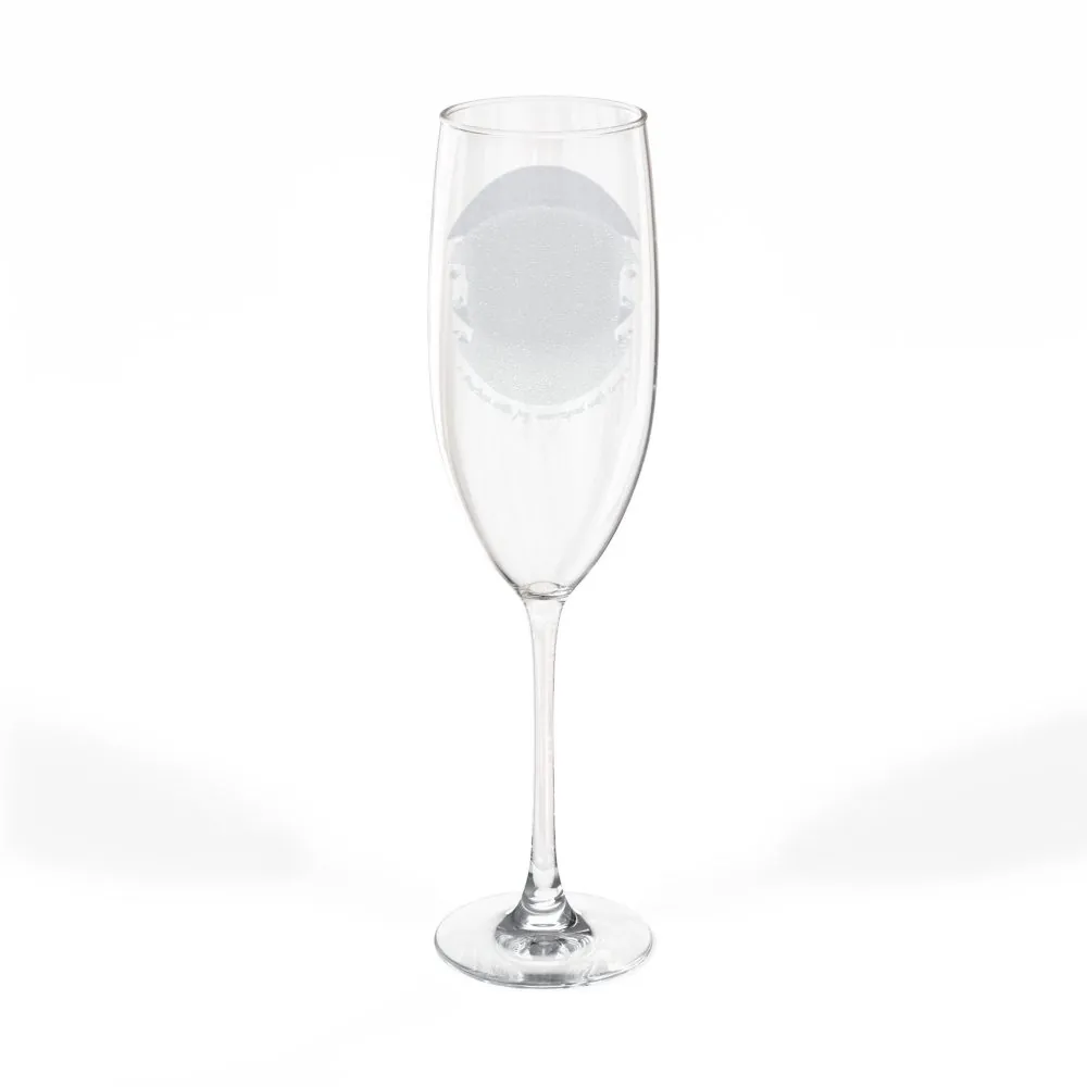 3305149652972984020_2048.jpeg Engraved 8oz Champagne Flute — "Happ Camper - Christmas Wishes"