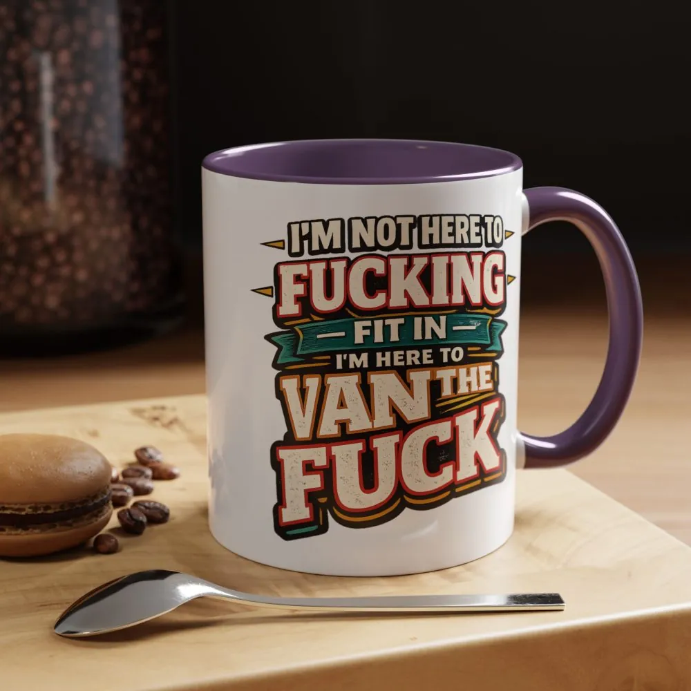 330524251316274217_2048.jpeg Accent Coffee Mug (11, 15oz) — "I´m Not Here To Fucking Fit In" Design F**K-Line