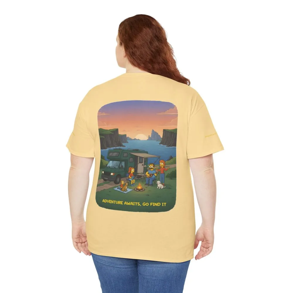 3319065161867024537_2048.jpeg Unisex Heavy Cotton Tee — "Adventure Awaits-Go Find It" Design Sitcom-Line