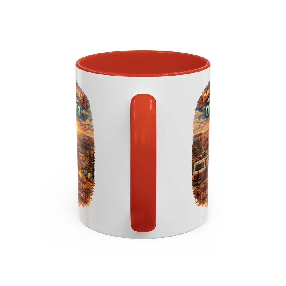 Accent Coffee Mug (11, 15oz) — "Making Memories Around Every Corner" Design Scenic-Line