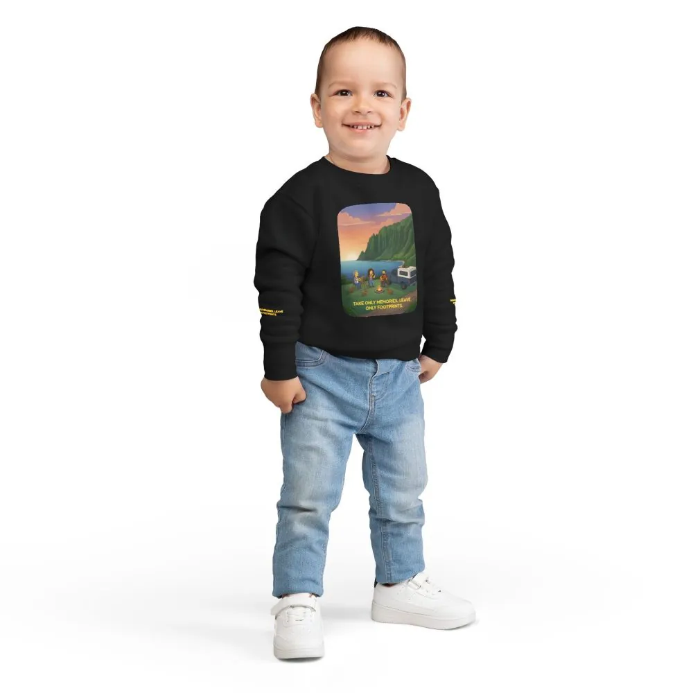 3344484514413480160_2048.jpeg Toddler Sweatshirt - "Take Only Memories-Leave Only Footprints" (Design Sitcom-Line)