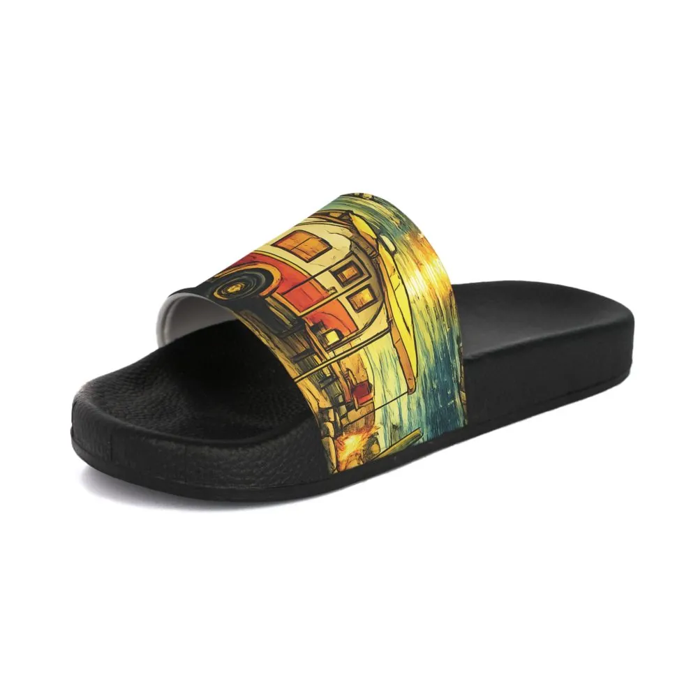 3356630393168697960_2048.jpeg Women's Slide Sandals - Camper Slides (Cubic-Line)