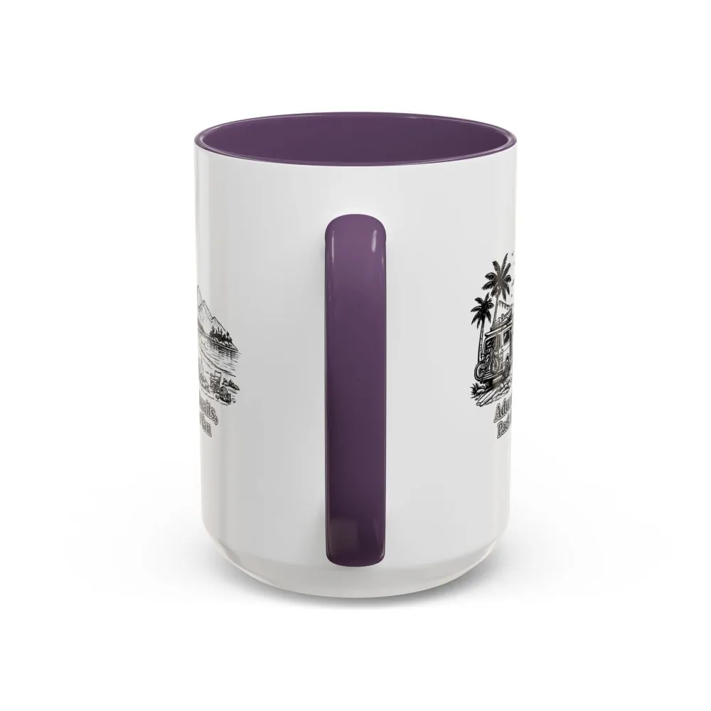 3358588752500889391_2048.jpeg Accent Coffee Mug (11, 15oz) — "Adventure Awaits,Pack Up The Van" Design Minimal-Line