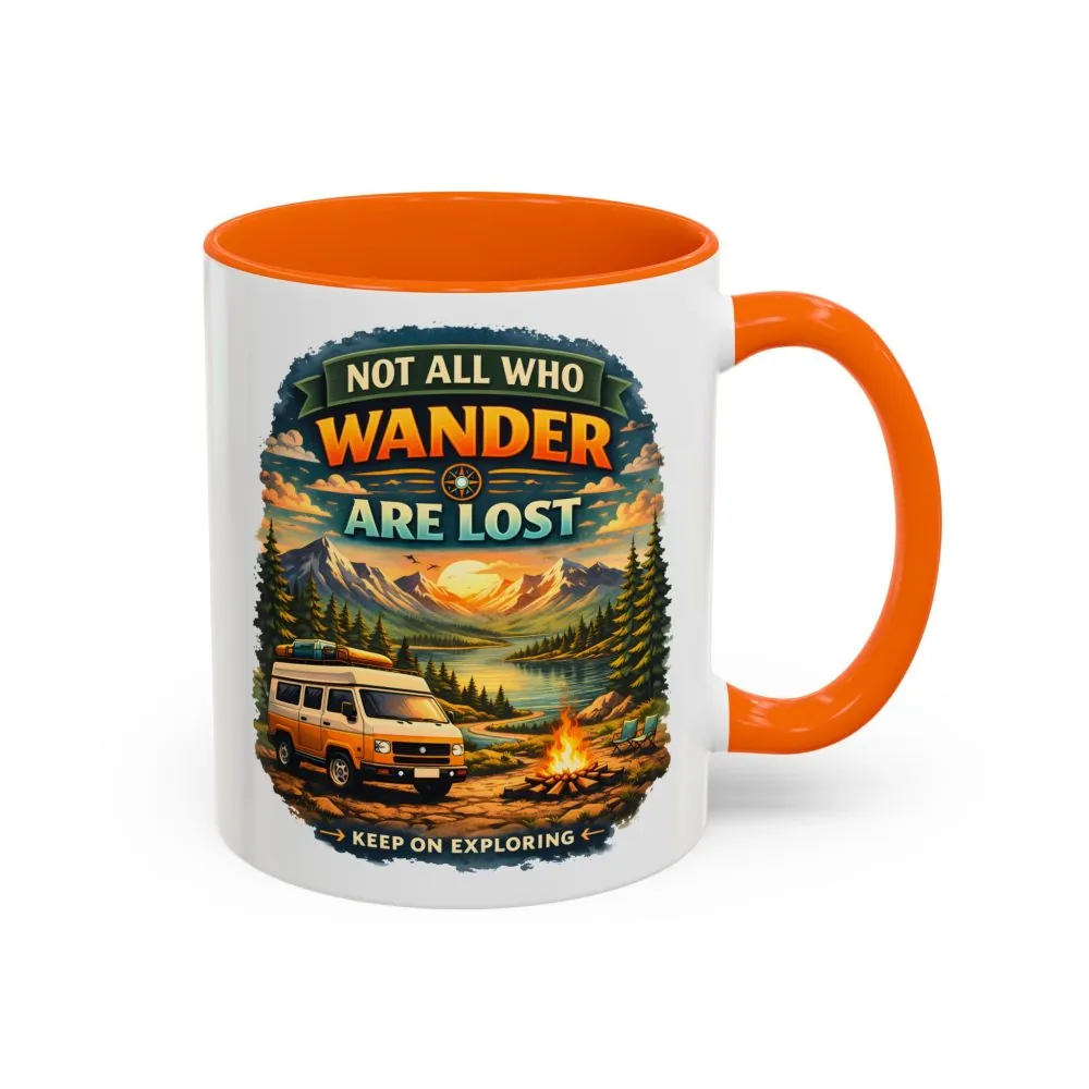 3361466612863220490_2048.jpeg Accent Coffee Mug (11, 15oz) — "Not All Who Wander Are Lost" Design Scenic-Line
