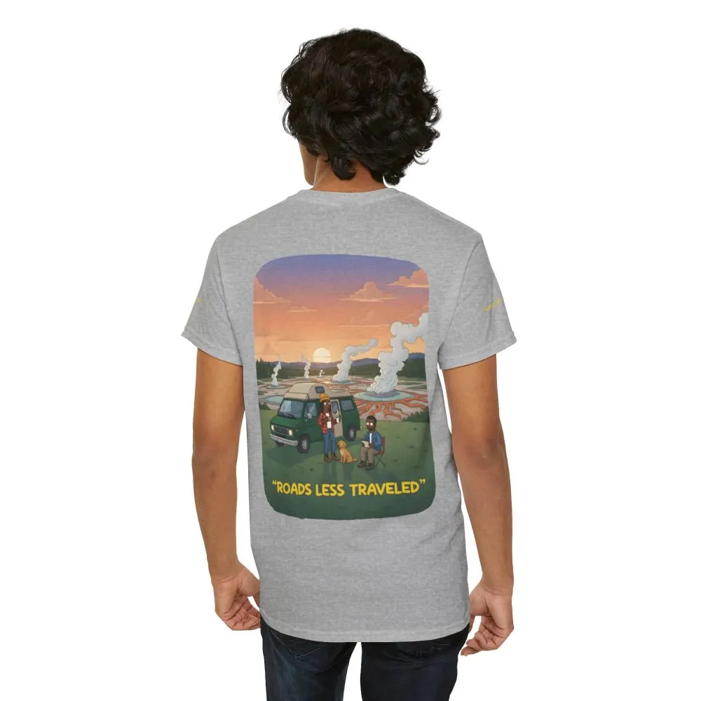 3364408685703002271_2048.jpeg Unisex Heavy Cotton Tee — "Roads Less Traveled" Design Sitcom-Line
