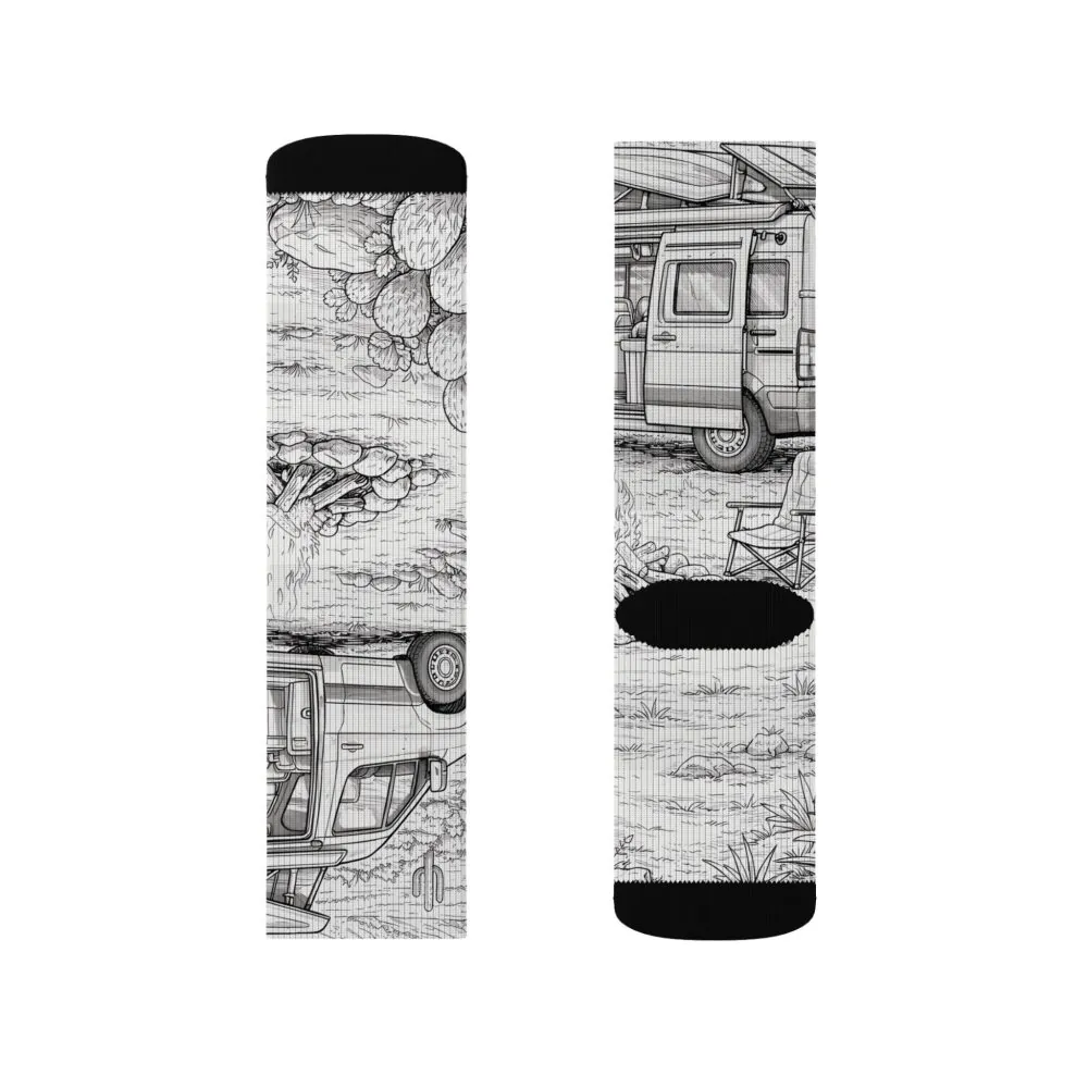 3376896894020169040_2048.jpeg Sublimation Socks — Retro Camper Roadtrip Crew Socks
