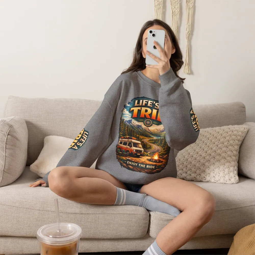 338139657250967220_2048.jpeg Unisex Heavy Blend™ Crewneck Sweatshirt — "Life s A Trip" Design Scenic-Line