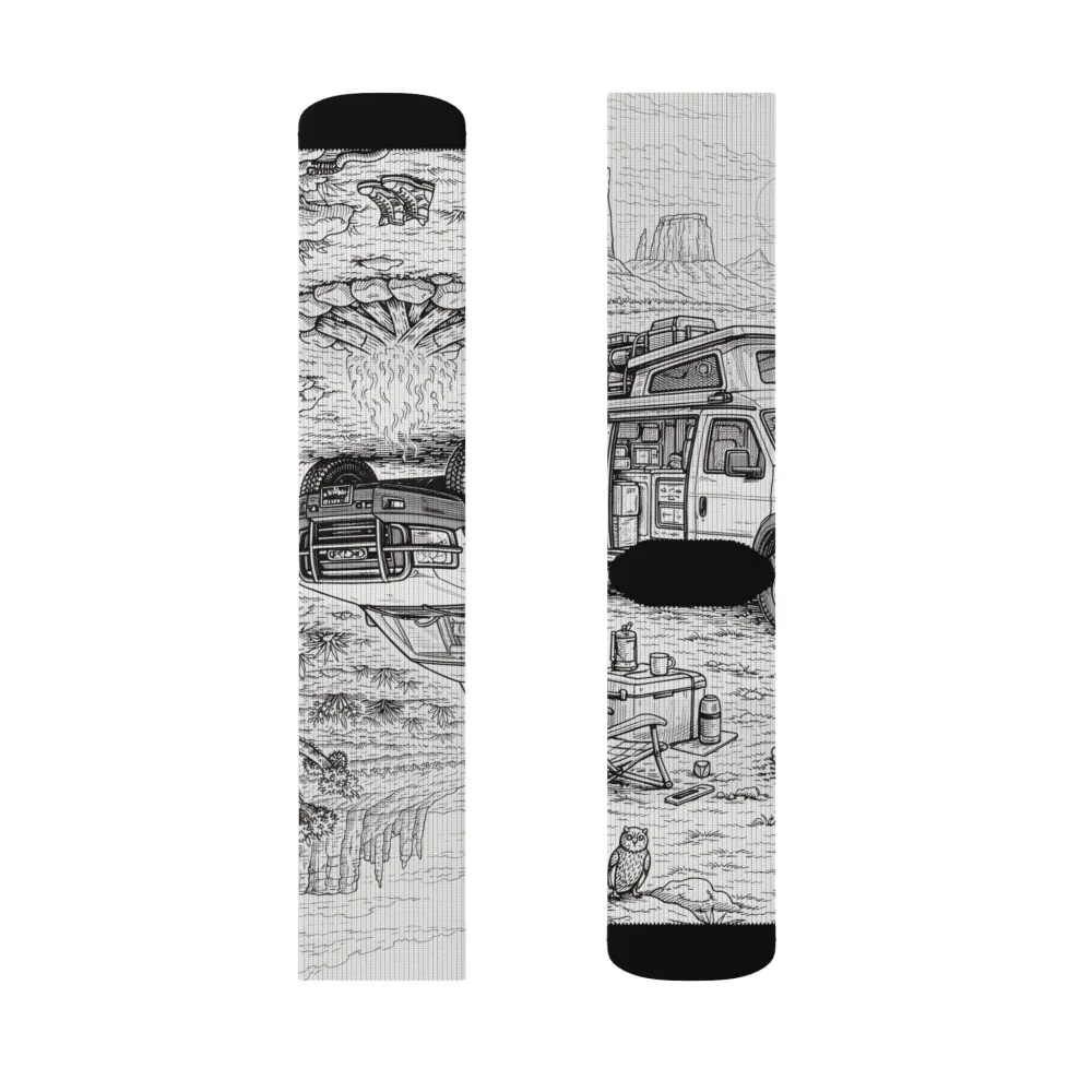 3382734748783673384_2048.jpeg Sublimation Socks — Retro Camper Roadtrip Crew Socks