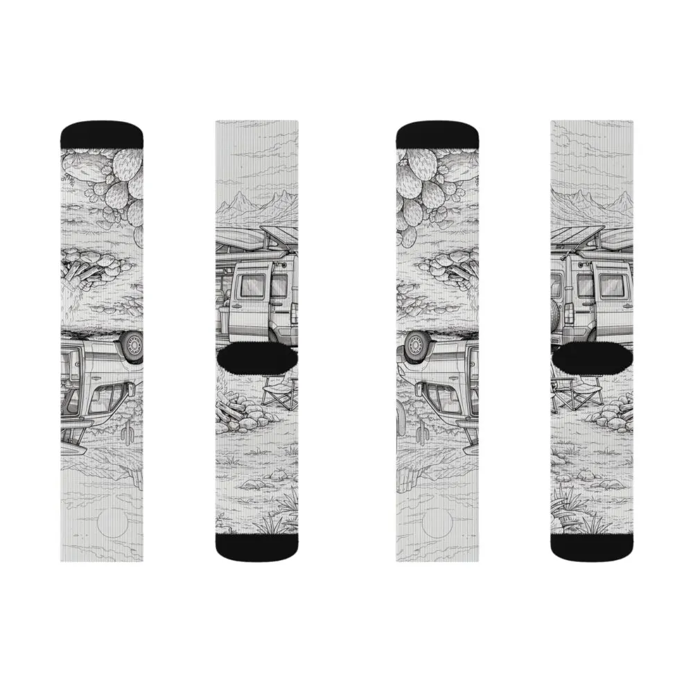 339080054875458035_2048.jpeg Sublimation Socks — Retro Camper Roadtrip Crew Socks