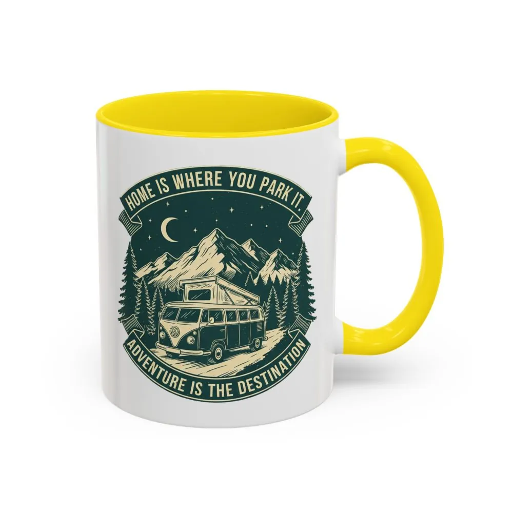 3429250641059606777_2048.jpeg Coffee Mug — "Home Is Where You Park It-Adventure is the destination" (11/15oz) (Both sides printed)