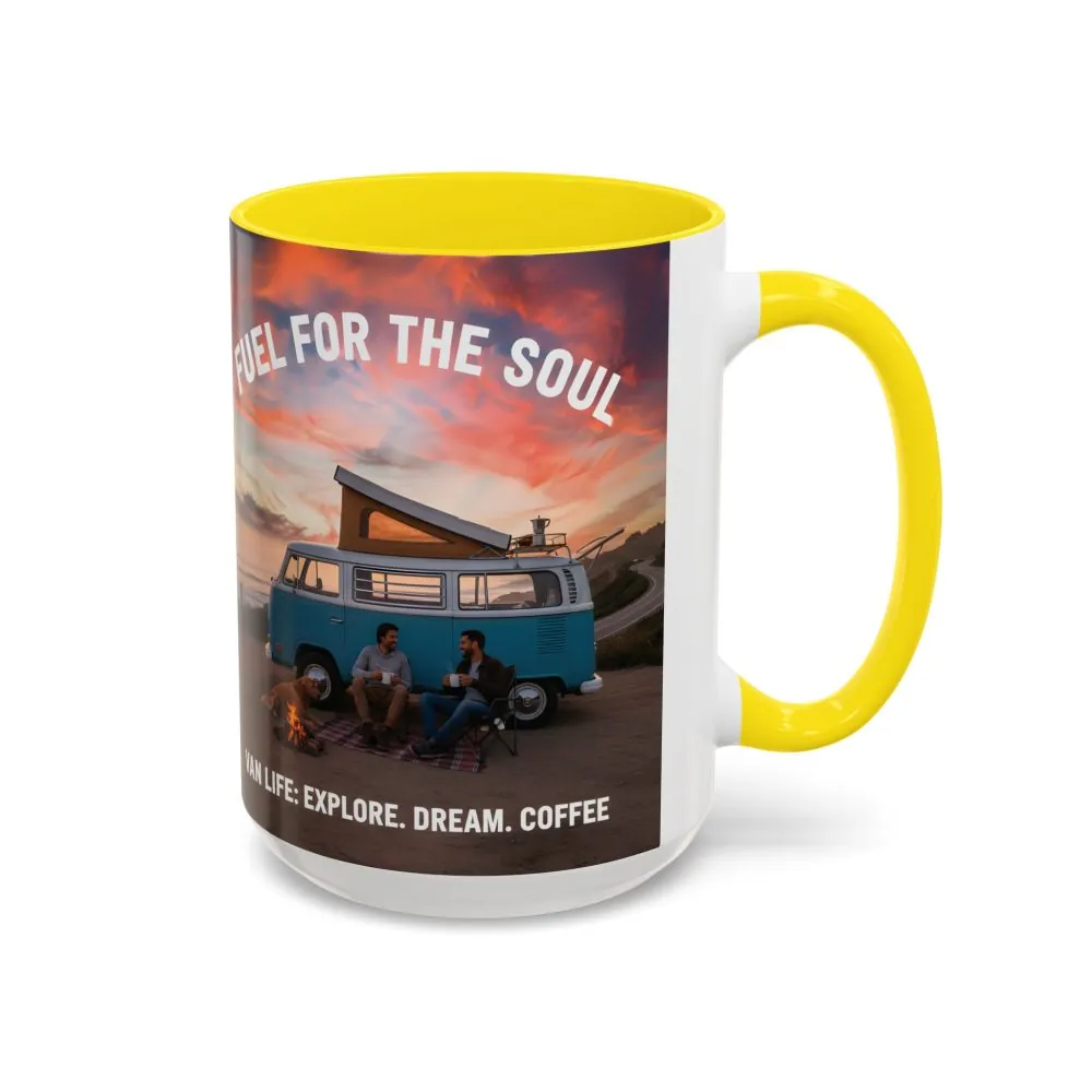 Accent Coffee Mug (11, 15oz) — "Fuel for the Soul"