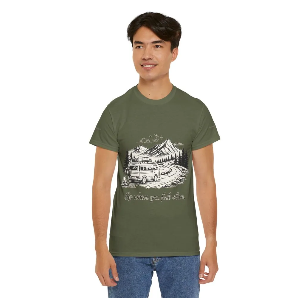 3485489938756963941_2048.jpeg Unisex Heavy Cotton Tee — "Go Where You Feel Alive" Design Minimal-Line
