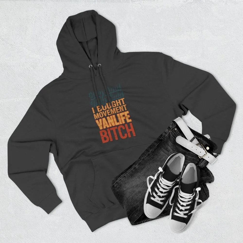 3496306190665392189_2048.jpeg Three-Panel Fleece Hoodie - "Buy Land They Said" Design F**K-Line