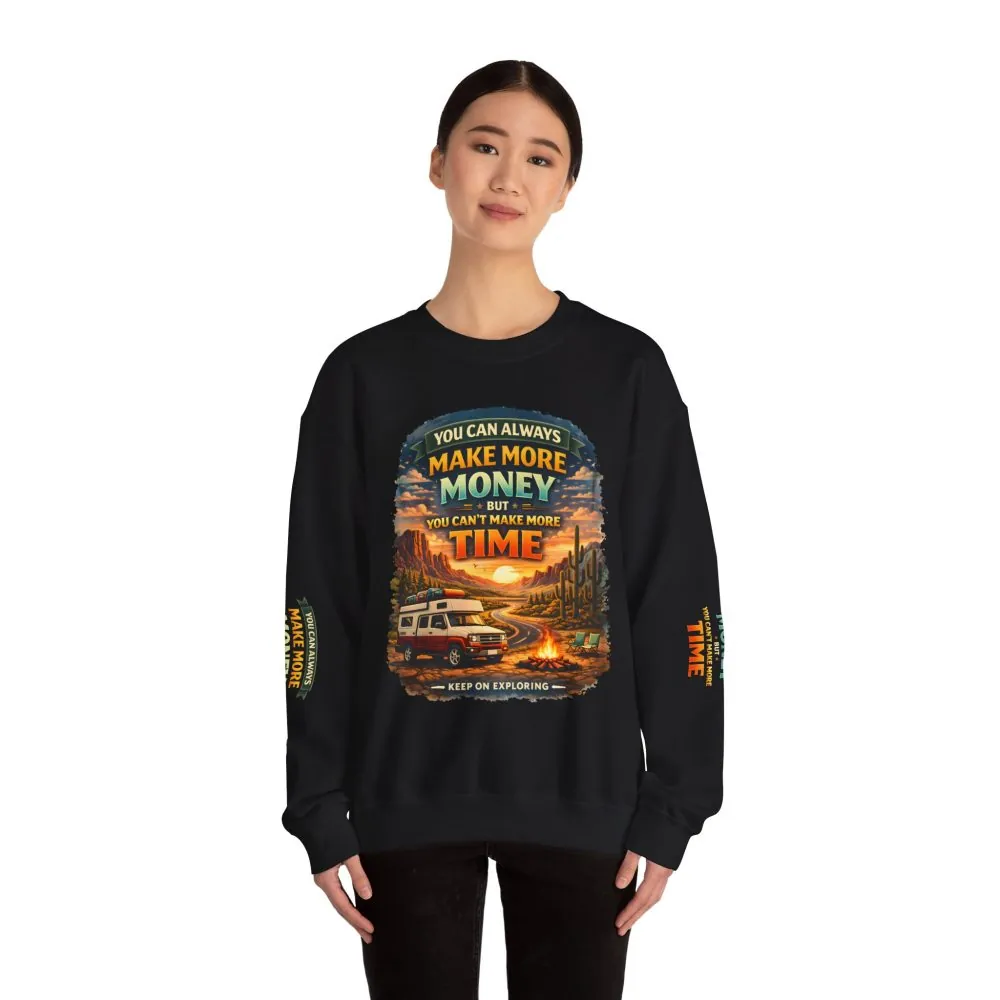 3522645747719061900_2048.jpeg Unisex Heavy Blend™ Crewneck Sweatshirt — "You Can Always Make More Money" Design Scenic-Line