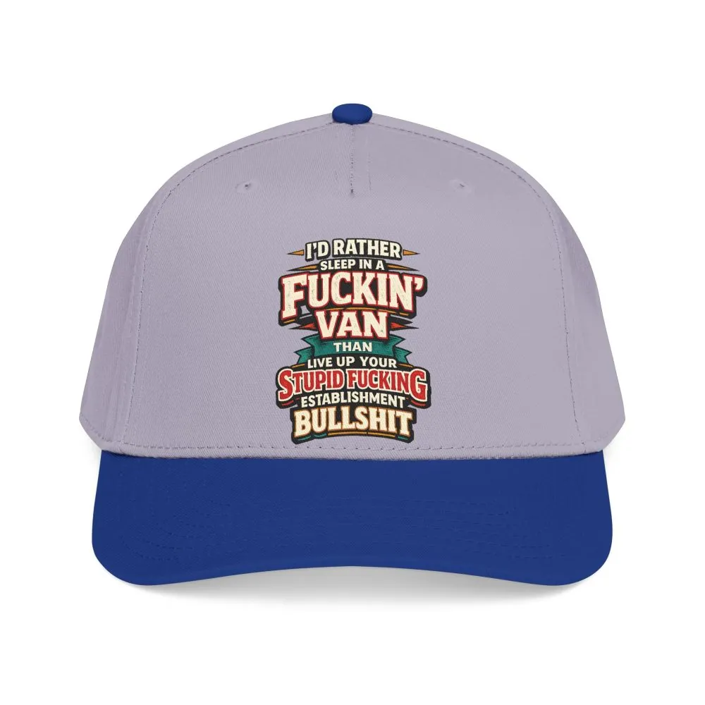3544438777415095174_2048.jpeg Baseball Cap - "I´d Rather Sleep in A Fucking Van" Design F**K-Line