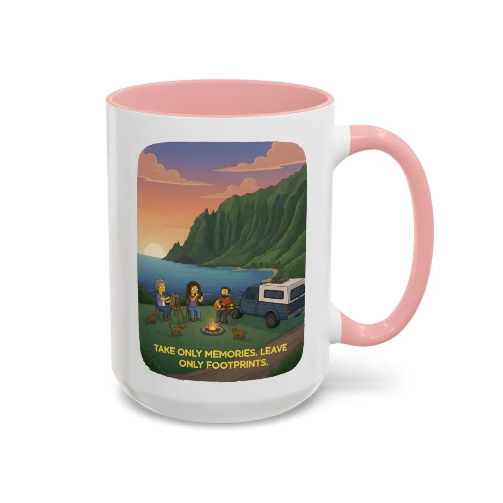 3583821892936300461_2048.jpeg Accent Coffee Mug (11, 15oz) — "Take Only Memories-Leave Only Footprints" Design Sitcom-Line