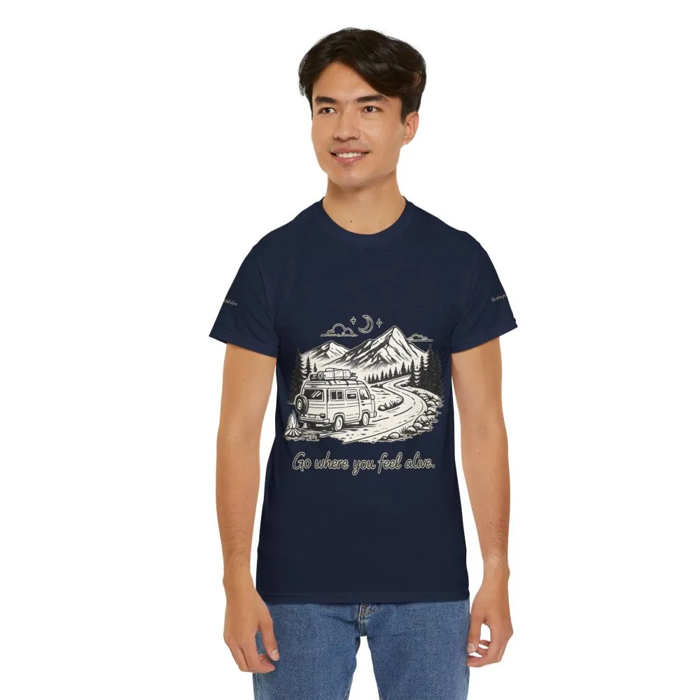 3588787923124361073_2048.jpeg Unisex Heavy Cotton Tee — "Go Where You Feel Alive" Design Minimal-Line